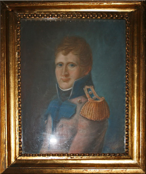 Major C. F. Myhre - portræt ejet af familien Myhre på vingården Colle ai Lecci